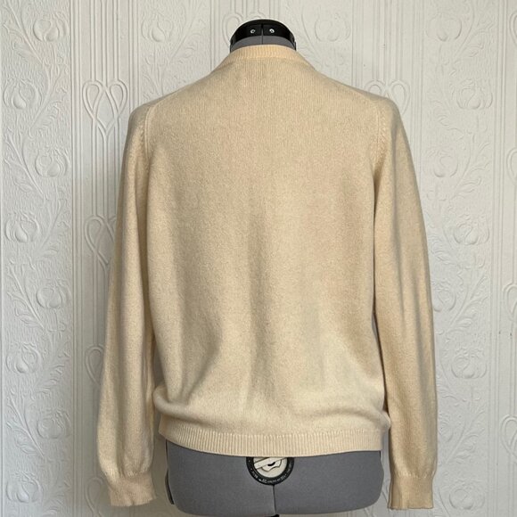 Vintage Ballantyne beige Cardigan size M - Picture 3 of 3